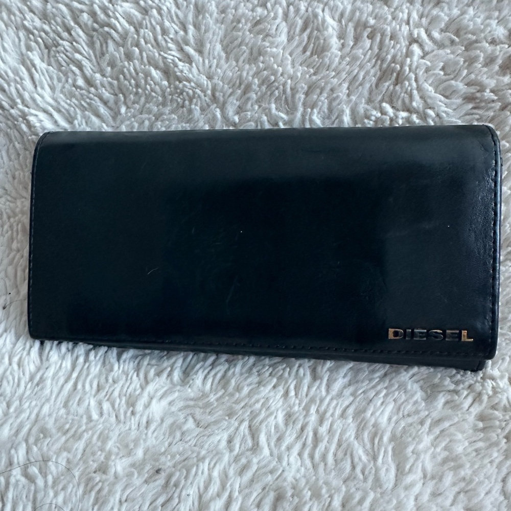 Diesel Midnight Black Leather Wallet